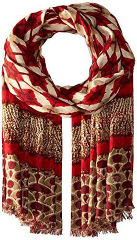 Tide Pool Wrap, Brick Red, One Size