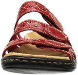 Leisa Cacti Slide Sandal Red Leather 9 M Us
