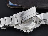 Black Dial Sapphire Glass Ceramic Bezel Submariner Automatic Mechanical Silver Watch