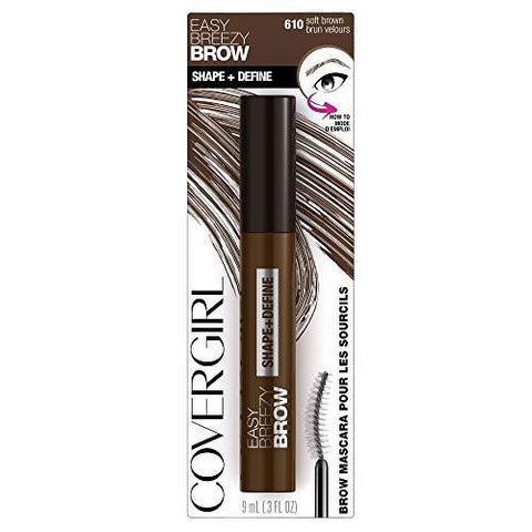 Easy Breezy Brow Shape Define Eyebrow Mascara, Soft Brown, 0.3 Fluid Ounce