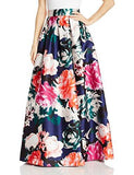Floral Ballgown Skirt, Navy, 6