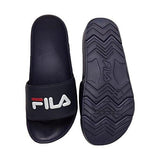 Drifter Slide Sandals Navy Rubber Microfiber 5 M