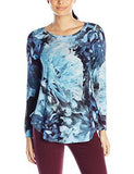 Karen Kane Polar Floral Print Tee, Small