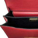 Prada Cahier Bag Red Black Red Black