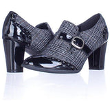 Kaydan Cap Toe Mary Jane Pumps, Grey, Size 7