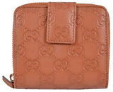 Gucci Saffron Tan Leather Gg Guccissima French Zip Wallet Wcoin