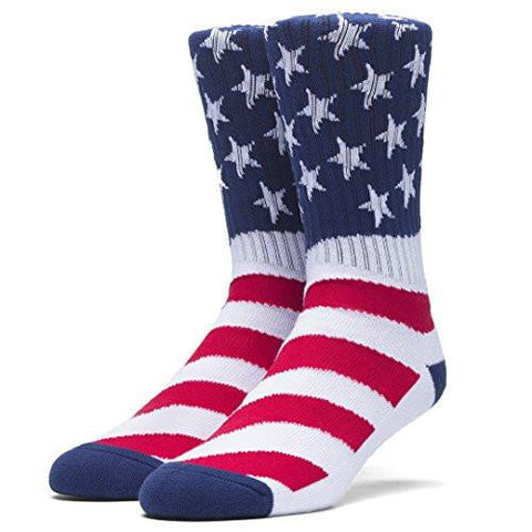 Fuck It Flag Crew Socks White Usa 4Th Of July Sock