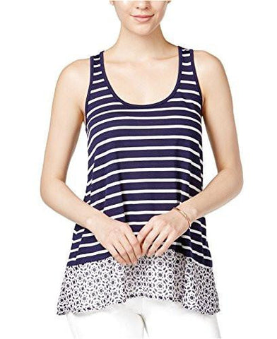 Striped Contrast Tank Top