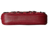 Willow Floral Applique Crossbody Clutch Liburgundy Clutch