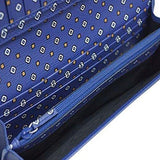 Gucci Saffiano Leather Continental Flap Wallet 256348 4518 Blue