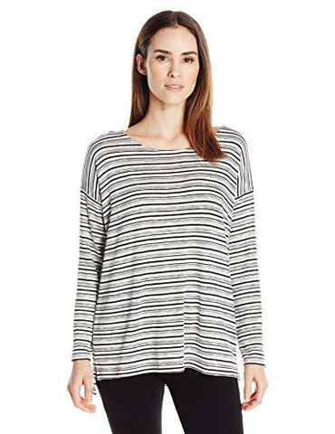 DropShoulder HiLo Top, Stripe, S