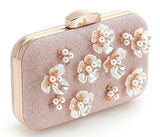 Yuenjoy Glitter Floral Rhinestone Beaded Evening Bags Wedding Clutch Purse