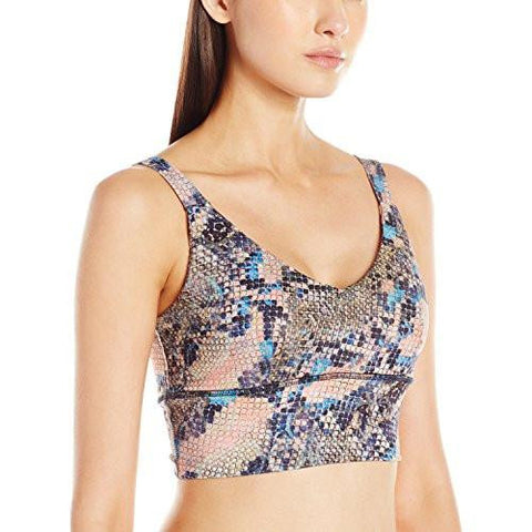 Long Line Sports Bra Print, Animal Clash, Large
