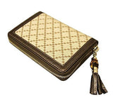 Canvas Diamante Zip Around Wallet 224256 8555