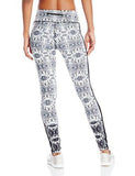 Active Long Pant Print Side Crochet, Deco Noir, XLarge