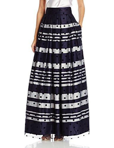Separate Ball Skirt, Navy/Ivory, 6