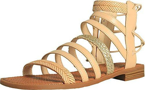 Nine West Xema Synthetic Gladiator Sandal Light Natural Multi 8 M Us