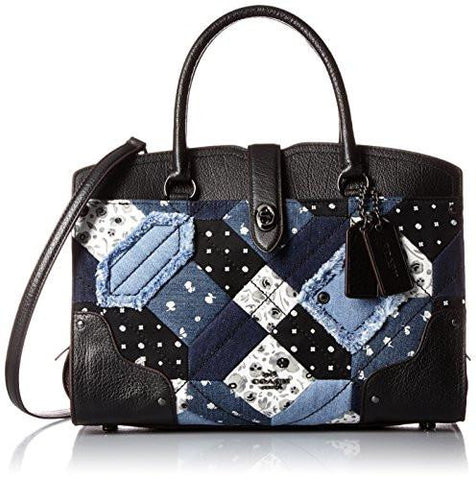 Canyon Quilt Denim Mercer 30 Satchel Dkdenim Skull Print Satchel
