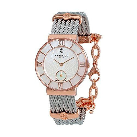 Charriol T Tropez Swiss Quartz Stainless Steel Dress Watch Color:Silvertoned Model: St30Pi560010