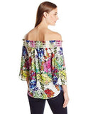 Karen Kane Watercolor Floral OffTheShoulder Top, Print, M