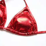 Mooskini Sexy Brazilian Bikini Set Liquid Push Up Twopieces Swimsuit S Red