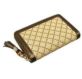 Canvas Diamante Zip Around Wallet 224256 8555
