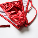 Mooskini Sexy Brazilian Bikini Set Liquid Push Up Twopieces Swimsuit S Red