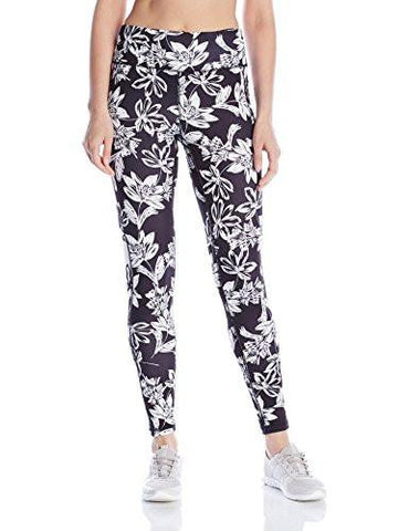 Karen Kane Side Stripe Active Pant, Black/White, XLarge