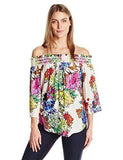 Karen Kane Watercolor Floral OffTheShoulder Top, Print, M