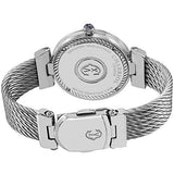Charriol Alexandre C Stainless Steel Twisted Cable Bracelet Swiss Made Watch Ams51001