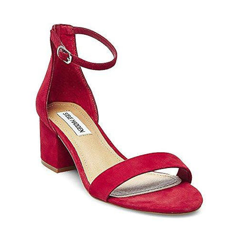 Irenee Red Suede Sandal 7 Us