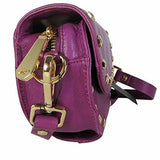 Kenneth Cole York Stud Sense Leather Crossbody Bag Mulled Wine