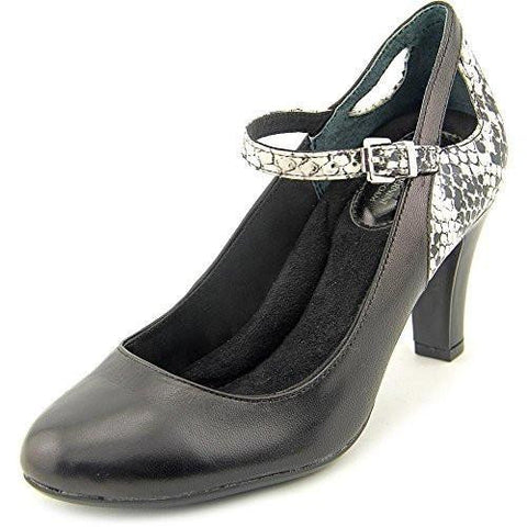 Vinaa Closed Toe Ankle Strap Mary Jane Pumps Blackwhite Size 8