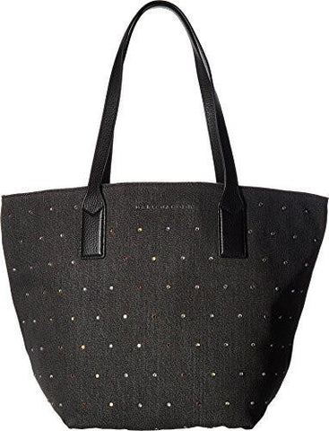 Marc Jacobs Embellished Denim Wingman Tote Black One Size