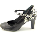 Vinaa Closed Toe Ankle Strap Mary Jane Pumps Blackwhite Size 8