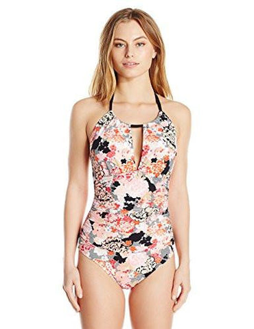 Kenneth Cole York Sweet Sakura High Neck Mio One Piece Swimsuit Multi L