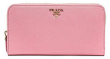 Wiberlux Prada Metal Logo Detail Ziparound Real Leather Long Wallet One Size Light Pink