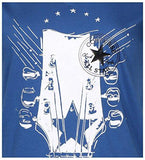 Converse Core Patch Guitar Hand Vneck Tshirtbluemedium