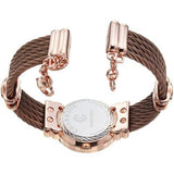 Charriol T Tropez Pink Diamond Dial Bronze Steel Watch 028Rp543462