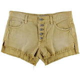 Rugged Denim Runaway Cut Off Shorts Citrine 28 X 3