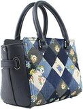 Mini Blake Carryall In Denim Patchwork Style F57898 Sv Midnight Multi