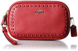 Lacquer Rivets Crossbody Clutch Red Currant Clutch