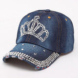 Vintage Diamond Jean Hat Denim Baseball Flat Cap A