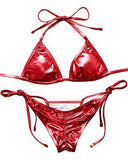 Mooskini Sexy Brazilian Bikini Set Liquid Push Up Twopieces Swimsuit S Red