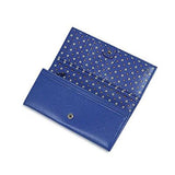 Gucci Saffiano Leather Continental Flap Wallet 256348 4518 Blue