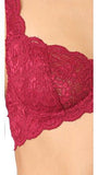 Never Say Never Prettie Bra, Deep Ruby, 36C
