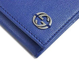 Gucci Saffiano Leather Continental Flap Wallet 256348 4518 Blue