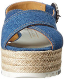 Marc Jacobs Beverley Espadrille Denim Platform Sandal Denim 38 Eu8 M Us