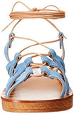 Seaashor Wedge Sandal Denim Suede 8 M Us