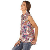 Color Paisley Top M Multi